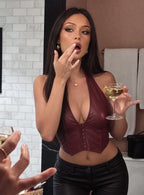 TOP CUERINA PUSH UP