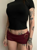 MICRO SHORT BORDÓ