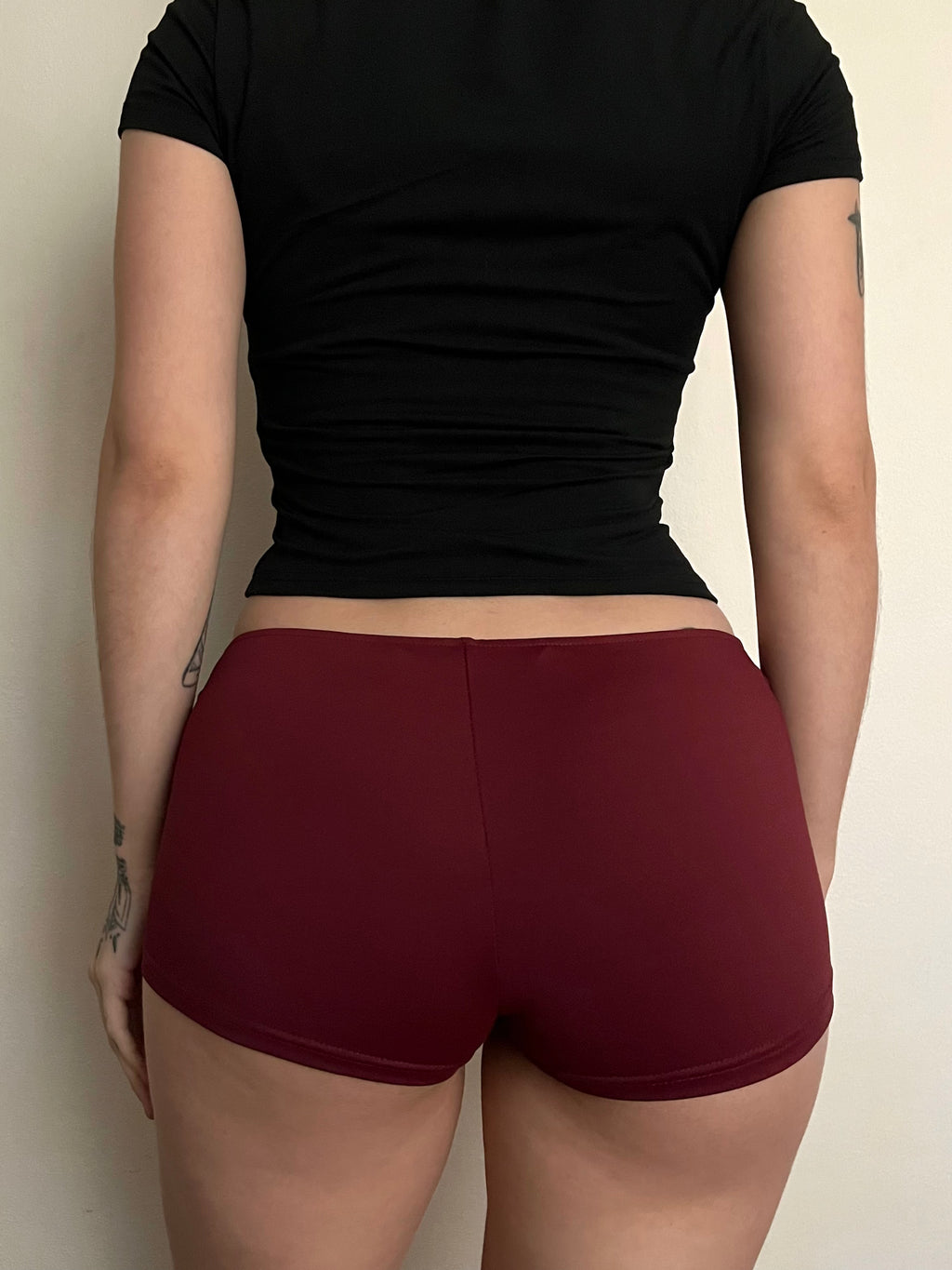 MICRO SHORT BORDÓ