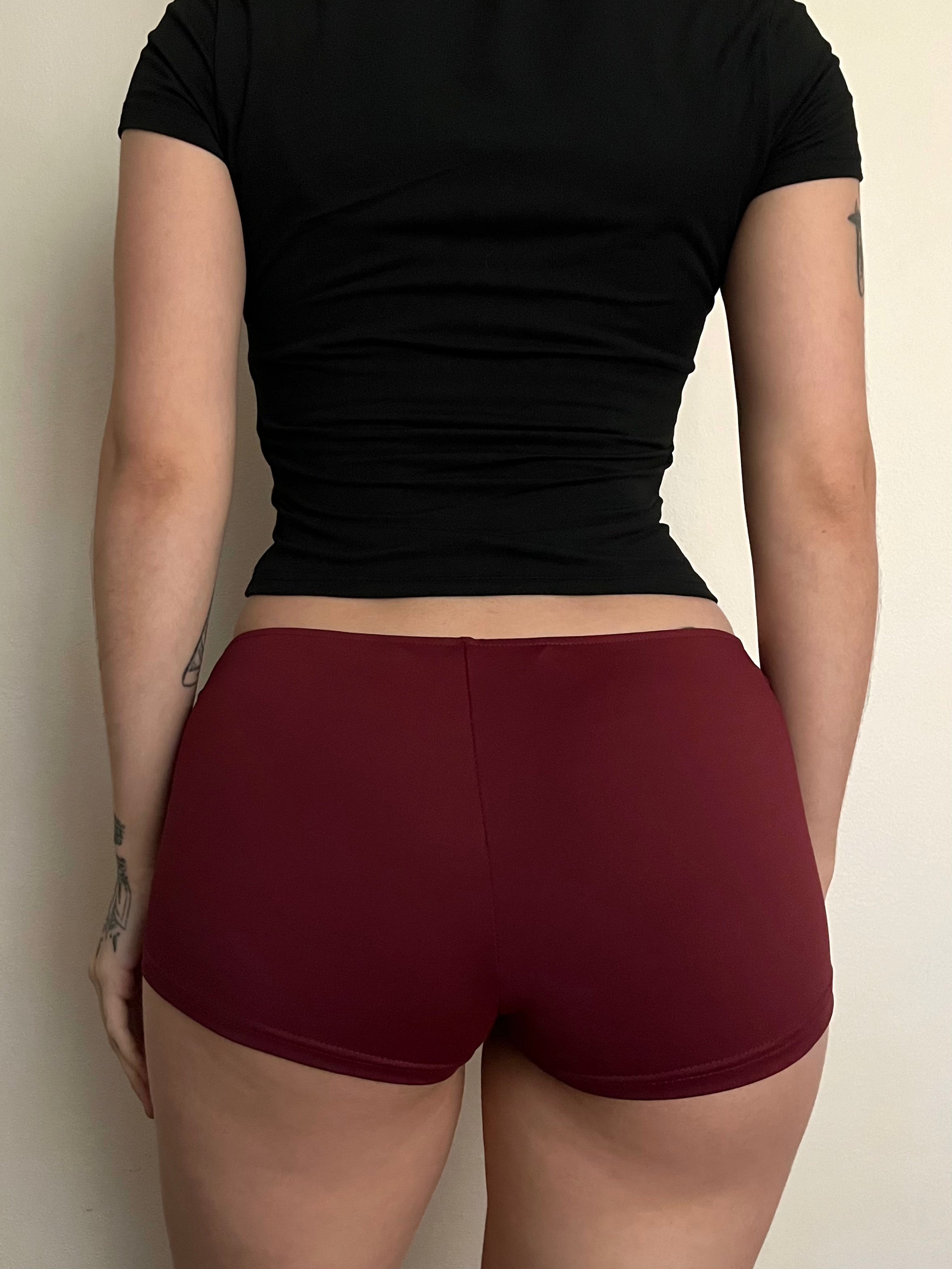MICRO SHORT BORDÓ