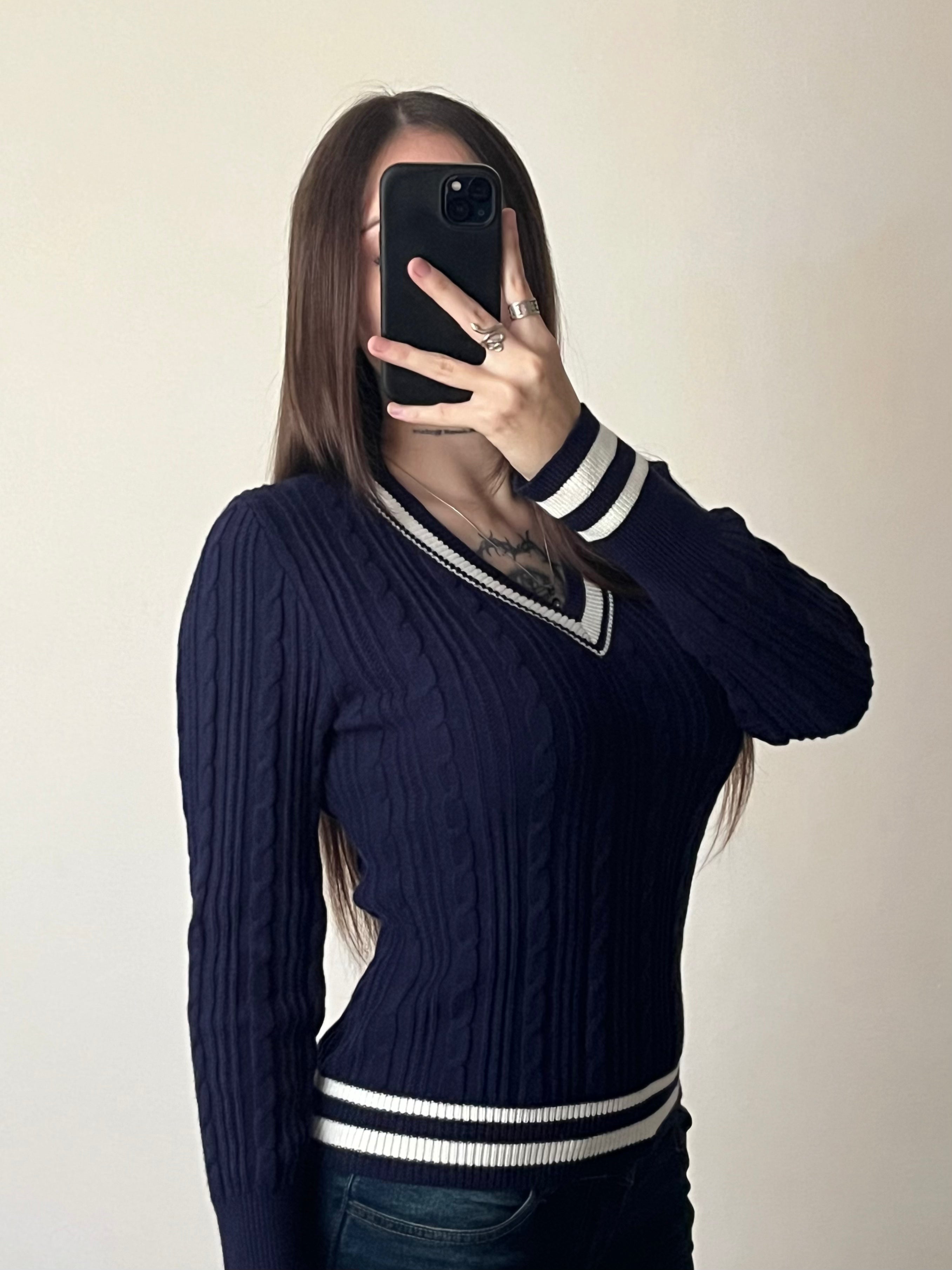 BUZO TEJIDO AZUL