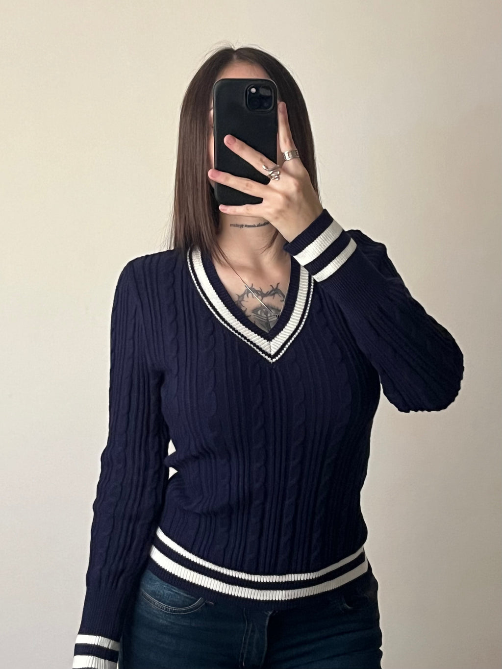 BUZO TEJIDO AZUL